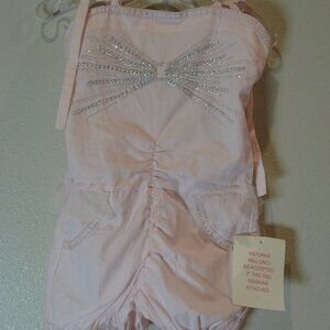 Tutu Du Monde starburst pink marshmallow onesie